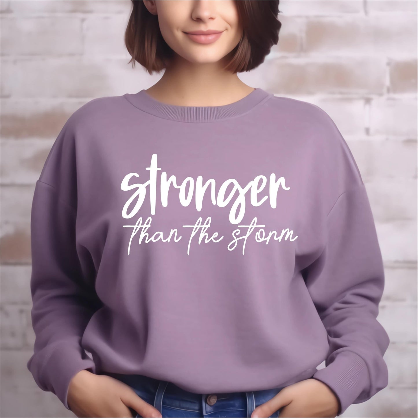 Stronger than the storm Sweatshirt | Women's Fleece | SEC Apparel - secapparelonline