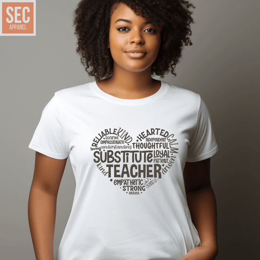 Substitute Teacher | Graphic T Shirts| Unisex | SEC Apparel - secapparelonline