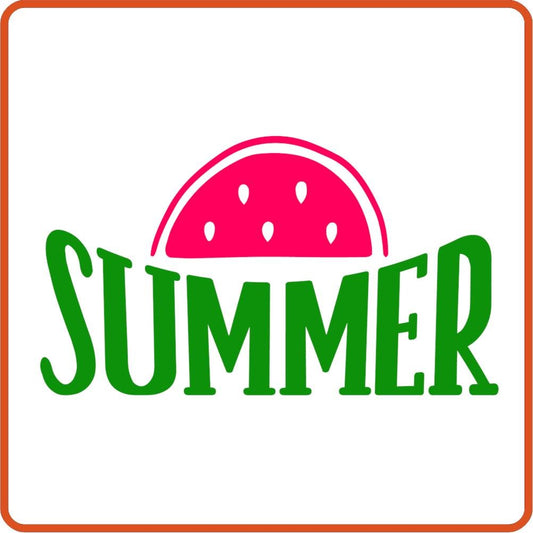 Summer 1 | Summer Iron On Decal by SEC Apparel for Shirts, Clothing and More - secapparelonline