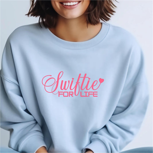 Swiftie for Life Sweatshirt | Women's Fleece | SEC Apparel - secapparelonline