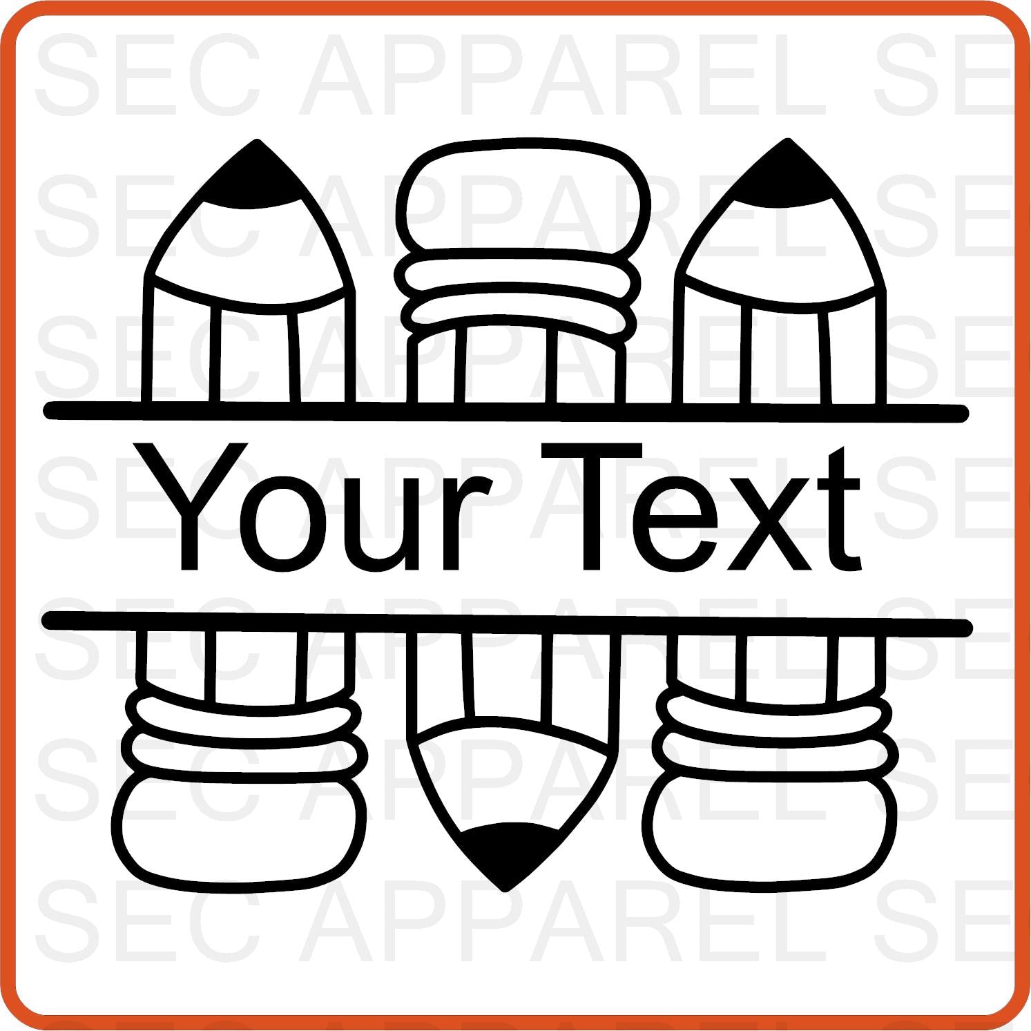 Teacher Iron On Decals Patches transfers vinyl for shirts, clothing | Professional| Custom Name - secapparelonline