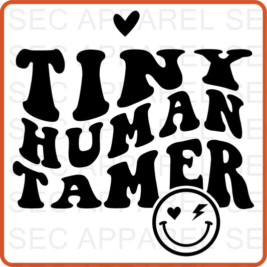 Teacher Iron On Decals Patches transfers vinyl for shirts, clothing | Professional| Tiny Human Tamer - secapparelonline