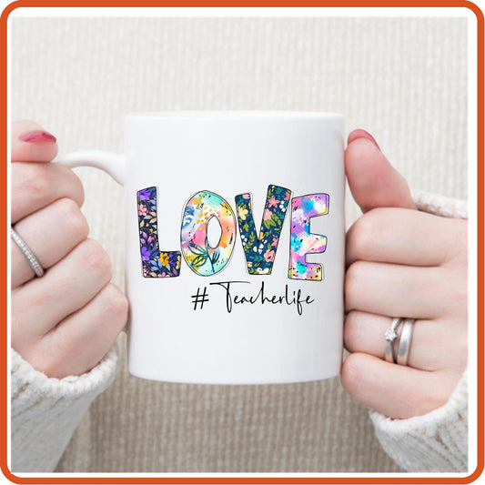 Teacher Mugs - 11oz Coffee Mug | Professional Mugs | Love Teacher Life - secapparelonline
