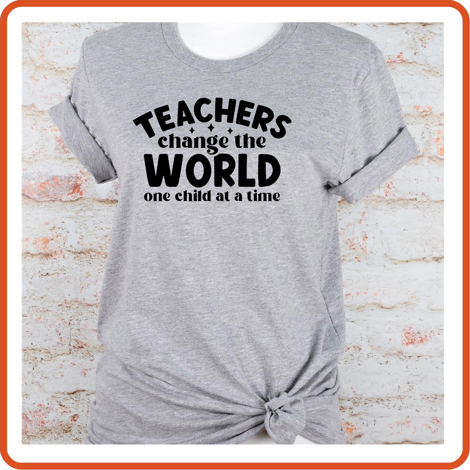 Teacher T-shirts Funny | Professional Shirts | SEC Apparel | Teachers Change the World - secapparelonline