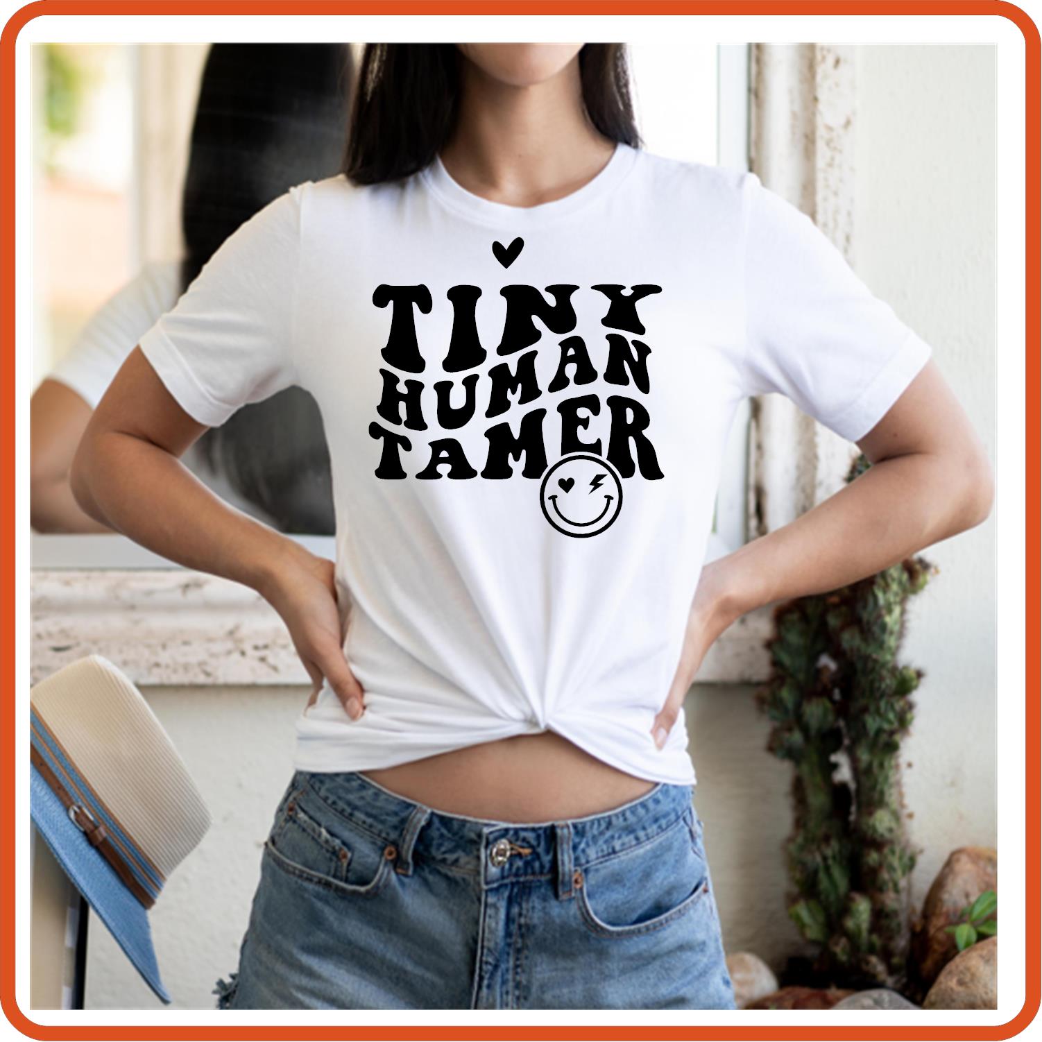 Teacher T-shirts Funny | Professional Shirts | SEC Apparel | Tiny Human Tamer - secapparelonline