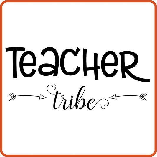 Teacher Tribe| Back to School Iron On Decals Patches by SEC Apparel - secapparelonline