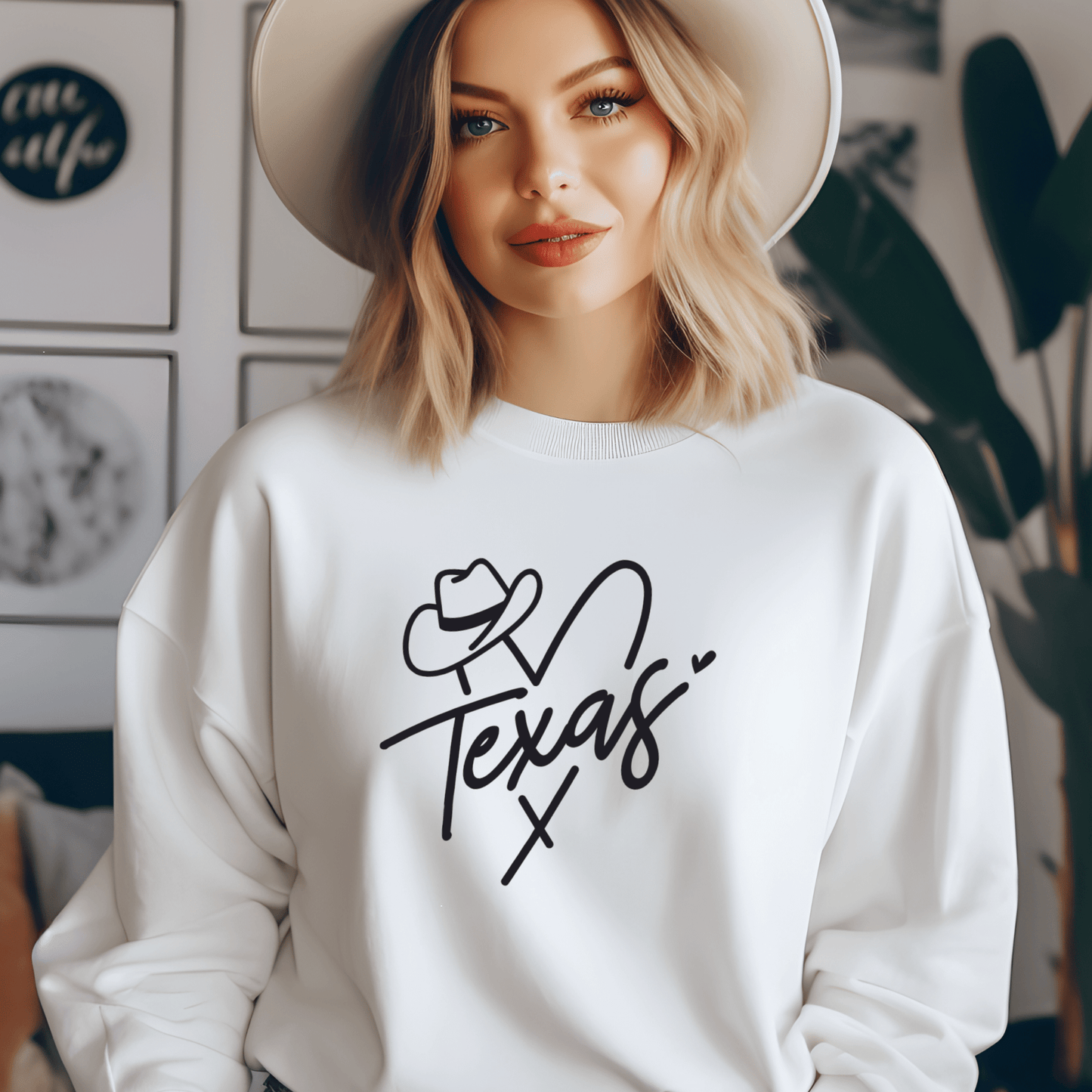 Texas Western Heart Shirt | Crew neck | V Neck| Sweatshirt | Hoodie - secapparelonline