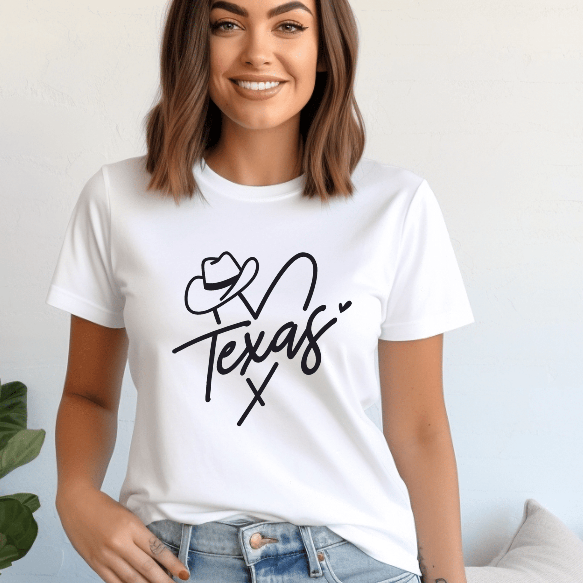 Texas Western Heart Shirt | Crew neck | V Neck| Sweatshirt | Hoodie - secapparelonline