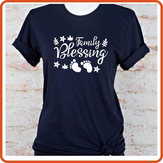 Thanksgiving Graphic T Shirts| Unisex | SEC Apparel | Family Blessing - secapparelonline