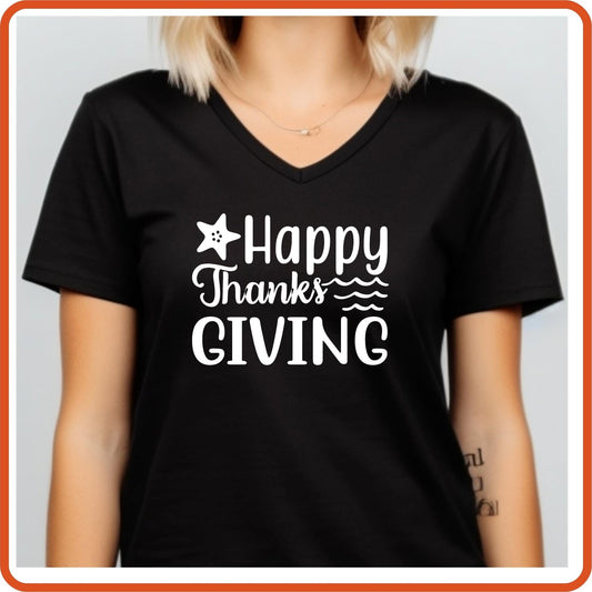 Thanksgiving Graphic T Shirts| Unisex | SEC Apparel | Happy Thanksgiving - secapparelonline