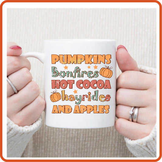 Thanksgiving Mugs - 11oz Coffee Mug | Gift | SEC Apparel | Bonfire - secapparelonline