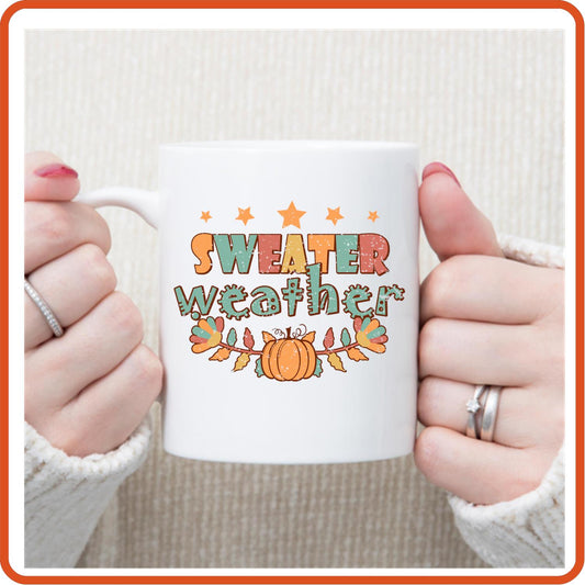 Thanksgiving Mugs - 11oz Coffee Mug | Gift | SEC Apparel | Sweater Weather - secapparelonline