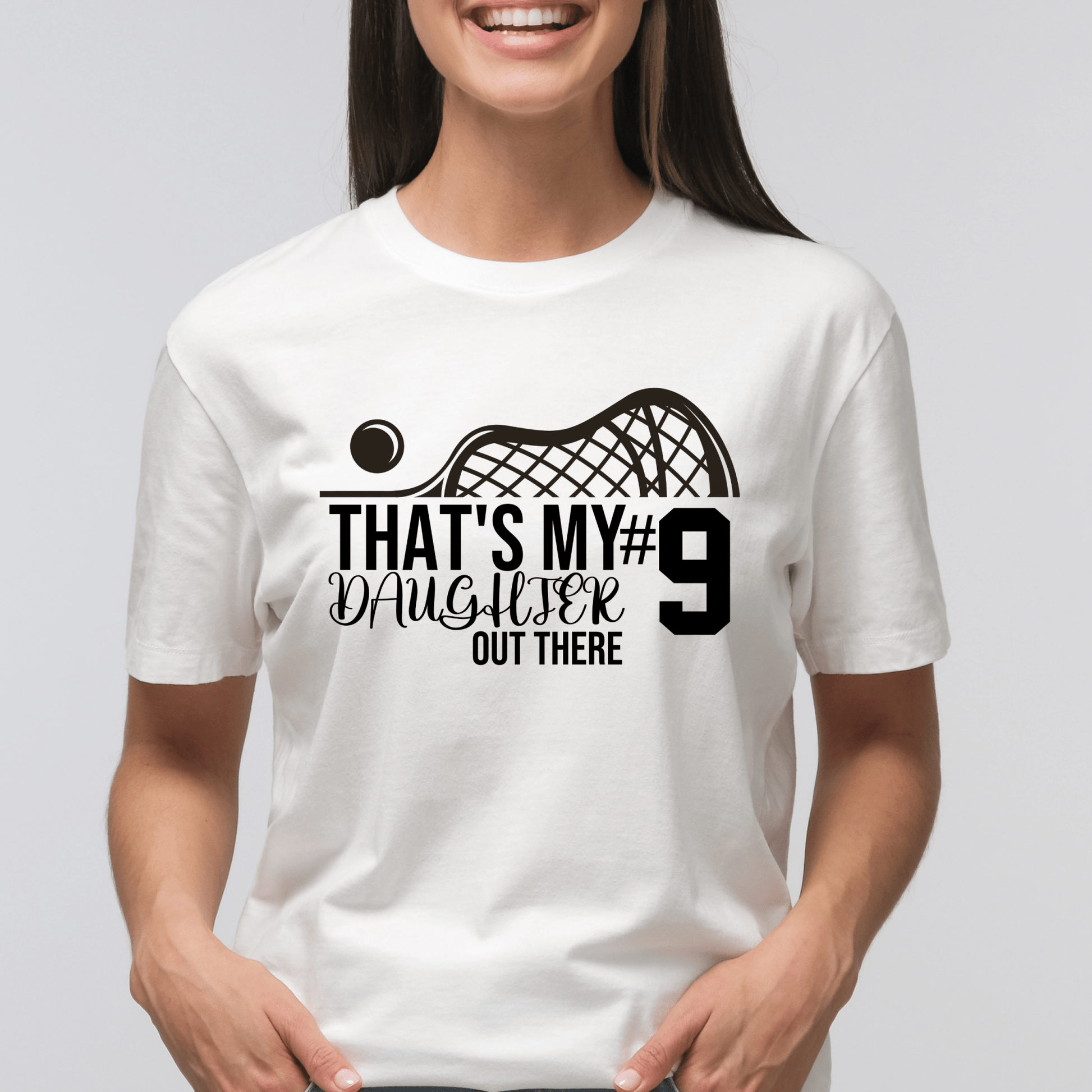 Thats my daughter out there | Lacrosse Mom Shirt | Crew neck | V Neck| Sweatshirt | Hoodie | - secapparelonline