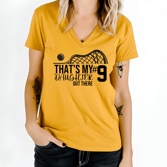 Thats my daughter out there | Lacrosse Mom Shirt | Crew neck | V Neck| Sweatshirt | Hoodie | - secapparelonline