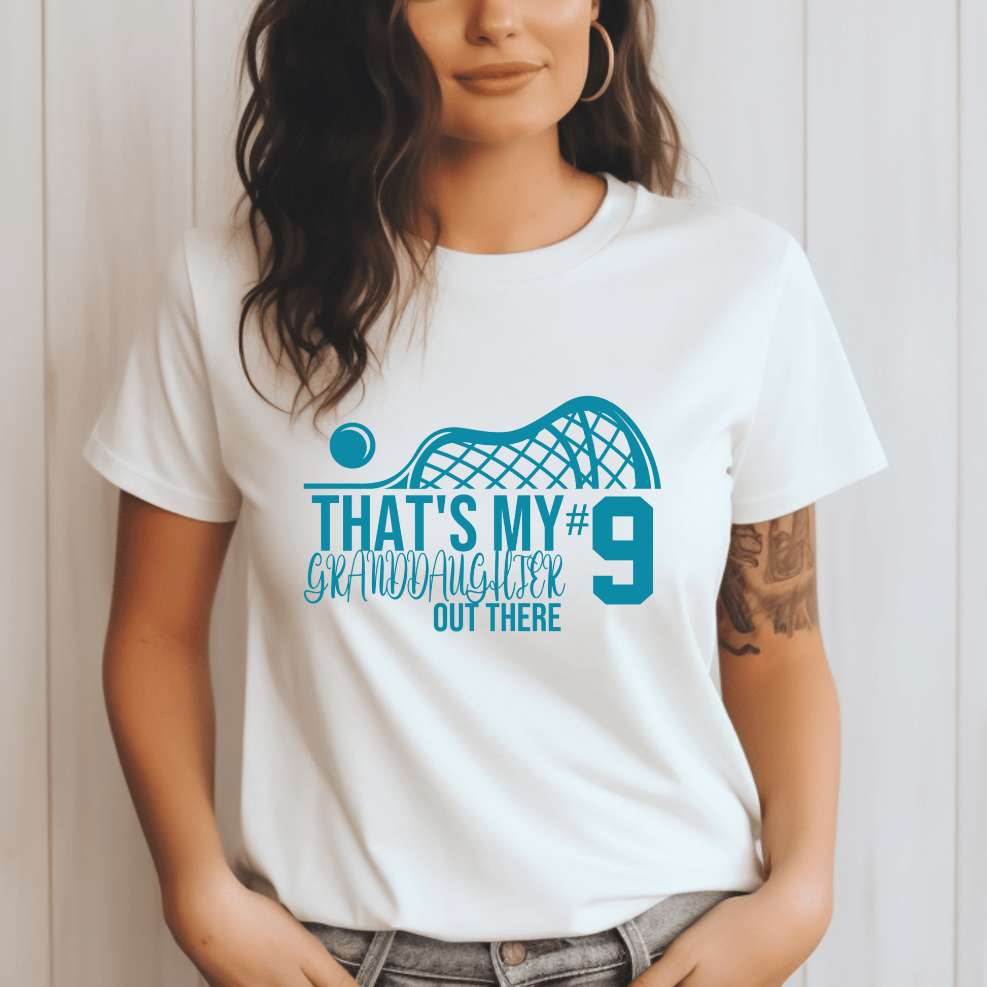 Thats my granddaughter out there | Lacrosse Grandma Shirt | Crew neck | V Neck| Sweatshirt | Hoodie | - secapparelonline