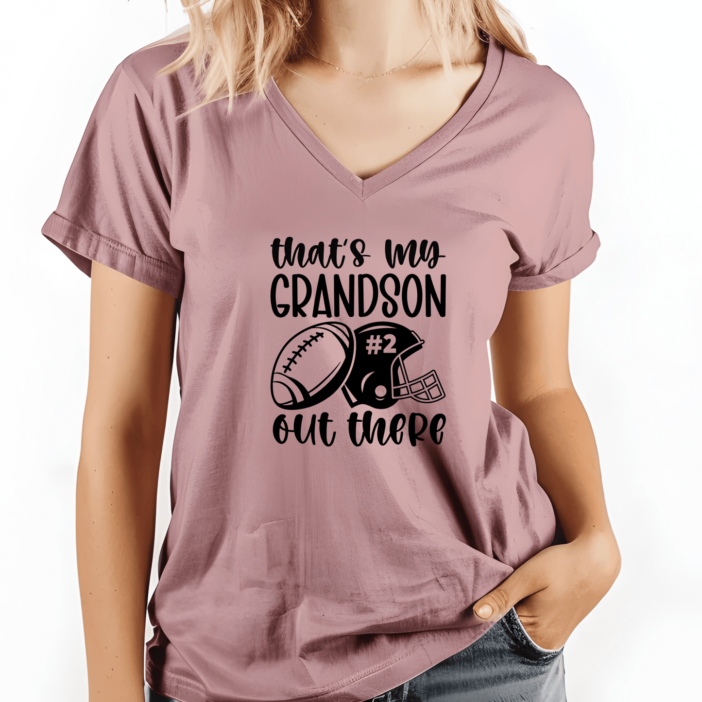Thats my grandson out there football Shirt | Crew neck | V Neck| Sweatshirt | Hoodie - secapparelonline