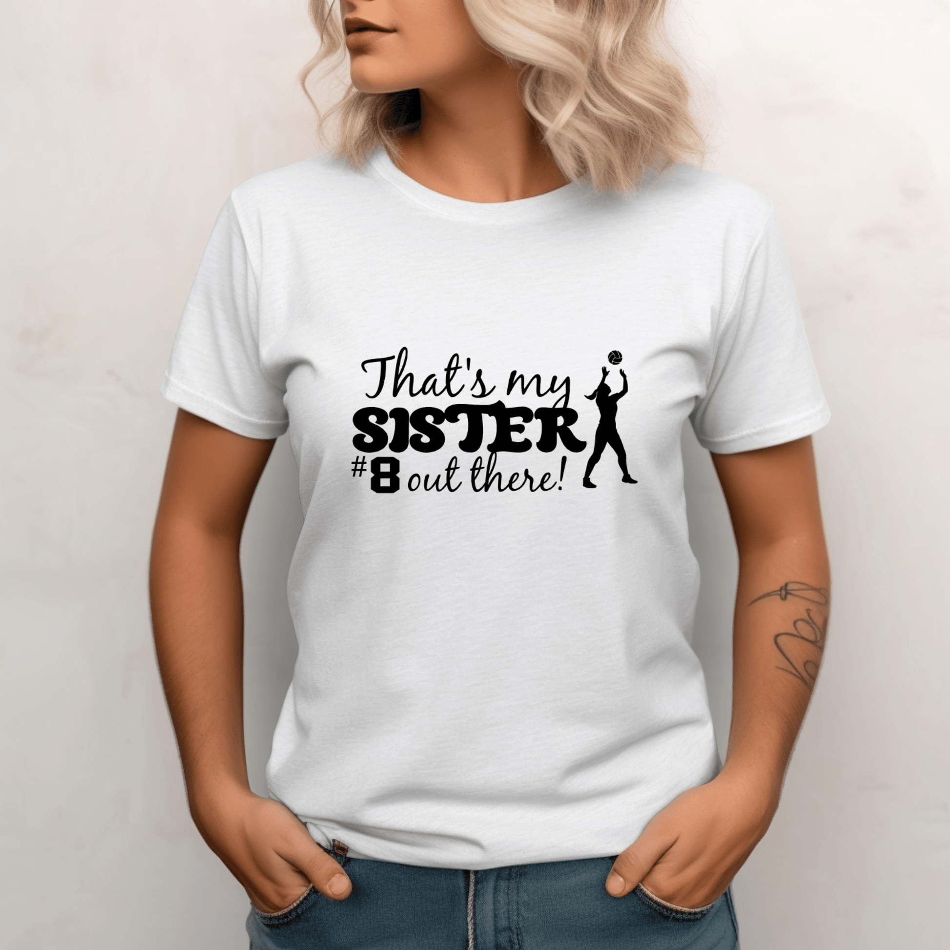 Thats my sister out there | Volleyball Shirt | Crew neck | V Neck| Sweatshirt | Hoodie | - secapparelonline