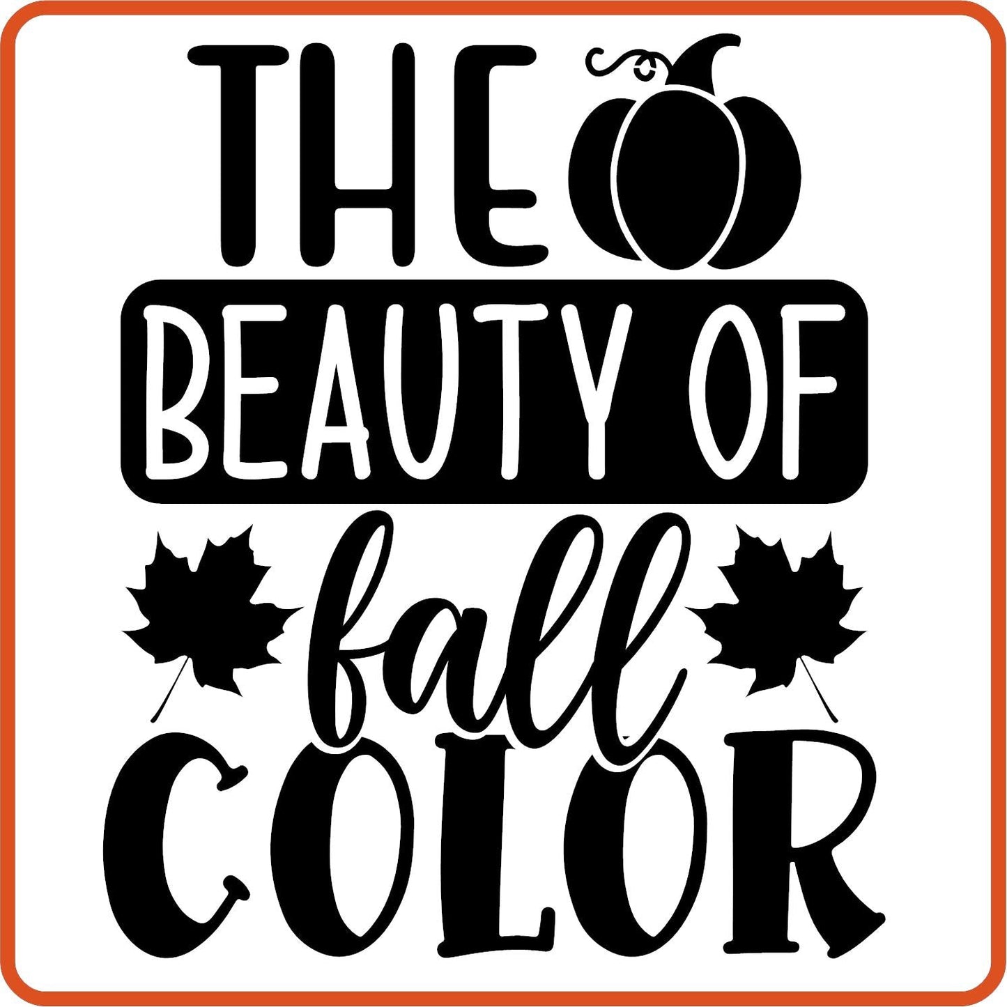 The Beauty of Fall Color | Fall Iron On Decals Patches by SEC Apparel - secapparelonline