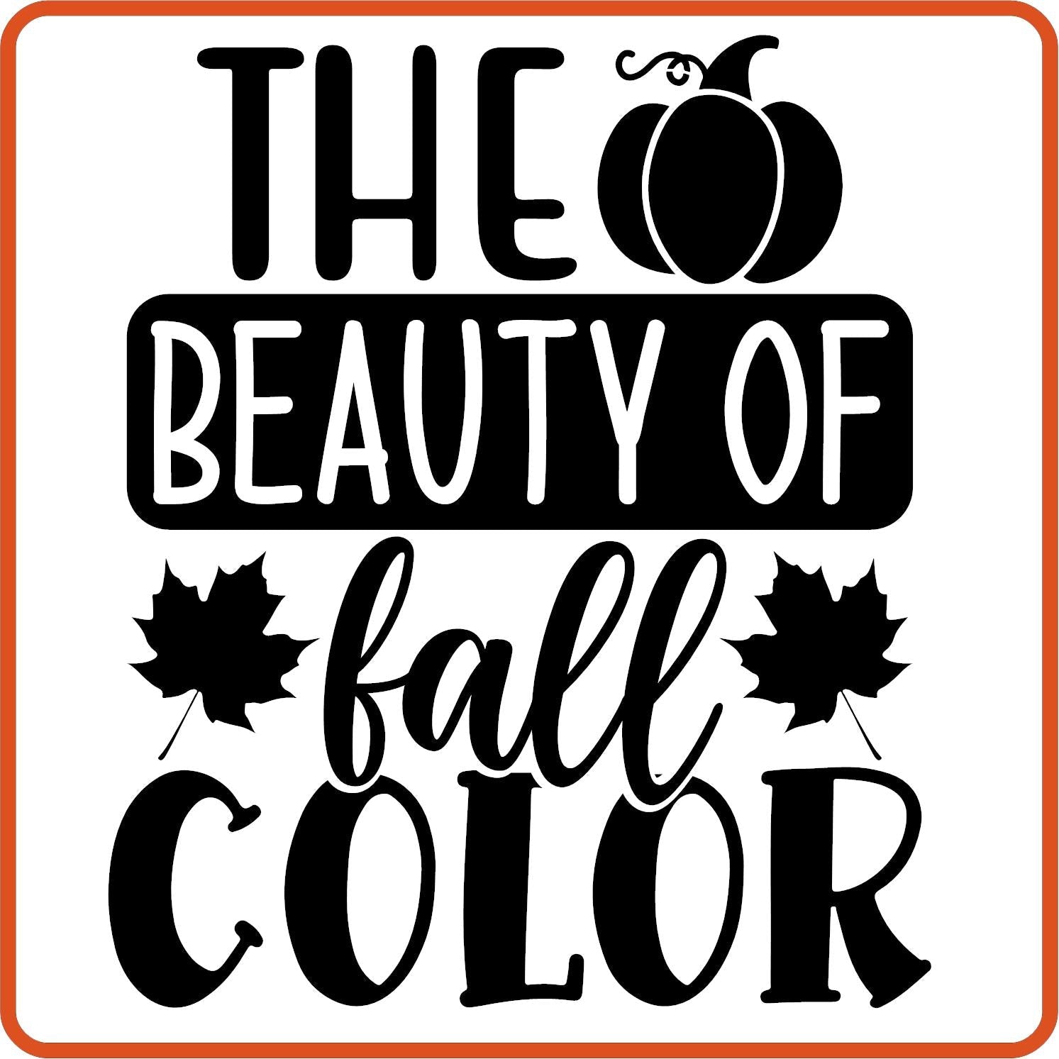 The Beauty of Fall Color | Fall Iron On Decals Patches by SEC Apparel - secapparelonline