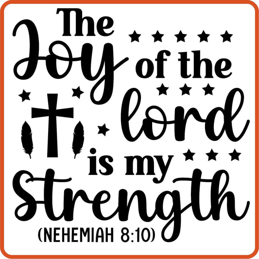 The Joy of the Lord | Bible | Religious Iron On Decals Patches by SEC Apparel - secapparelonline