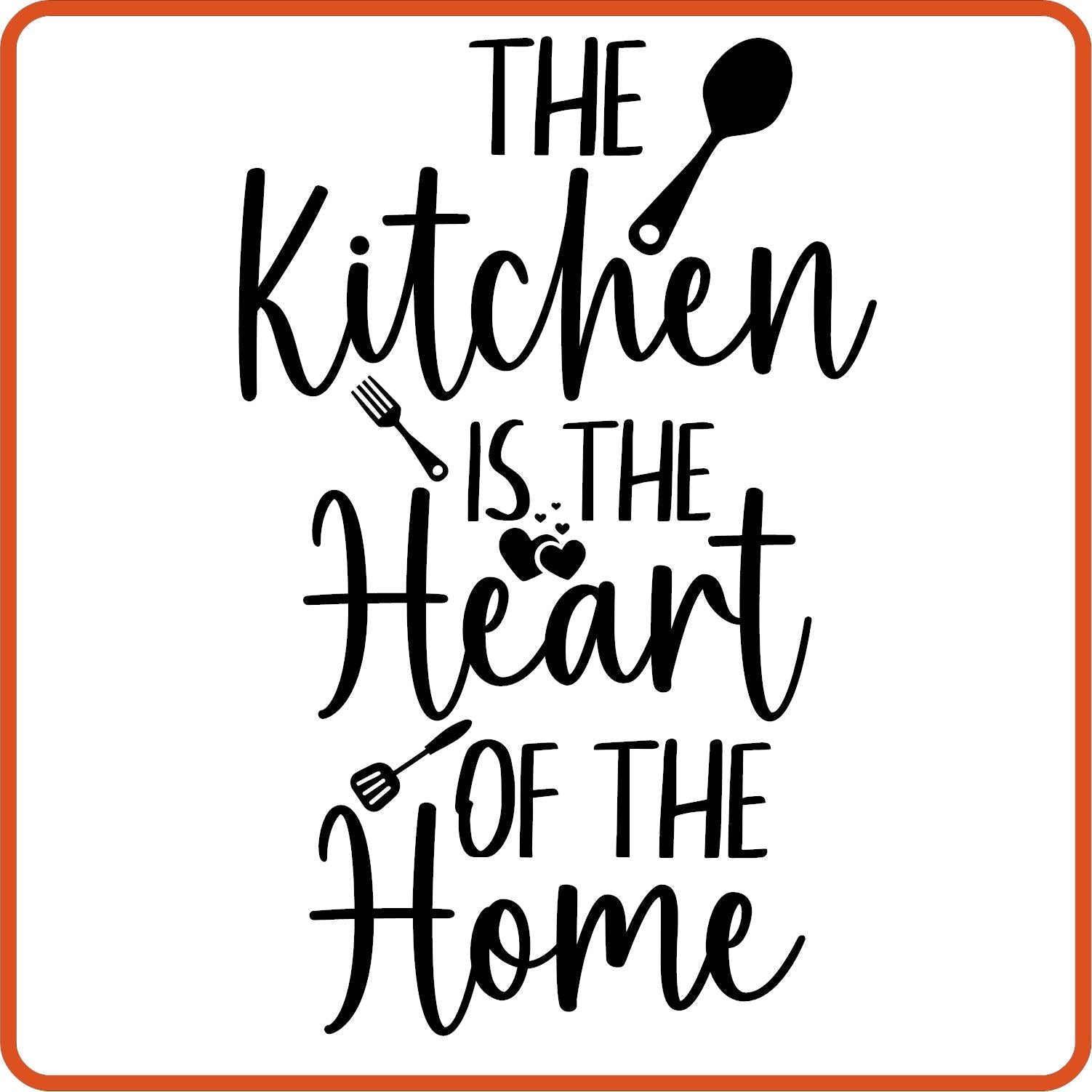The Kitchen Is The Heart of the Home | Apron Iron On Decals Patches by SEC Apparel - secapparelonline