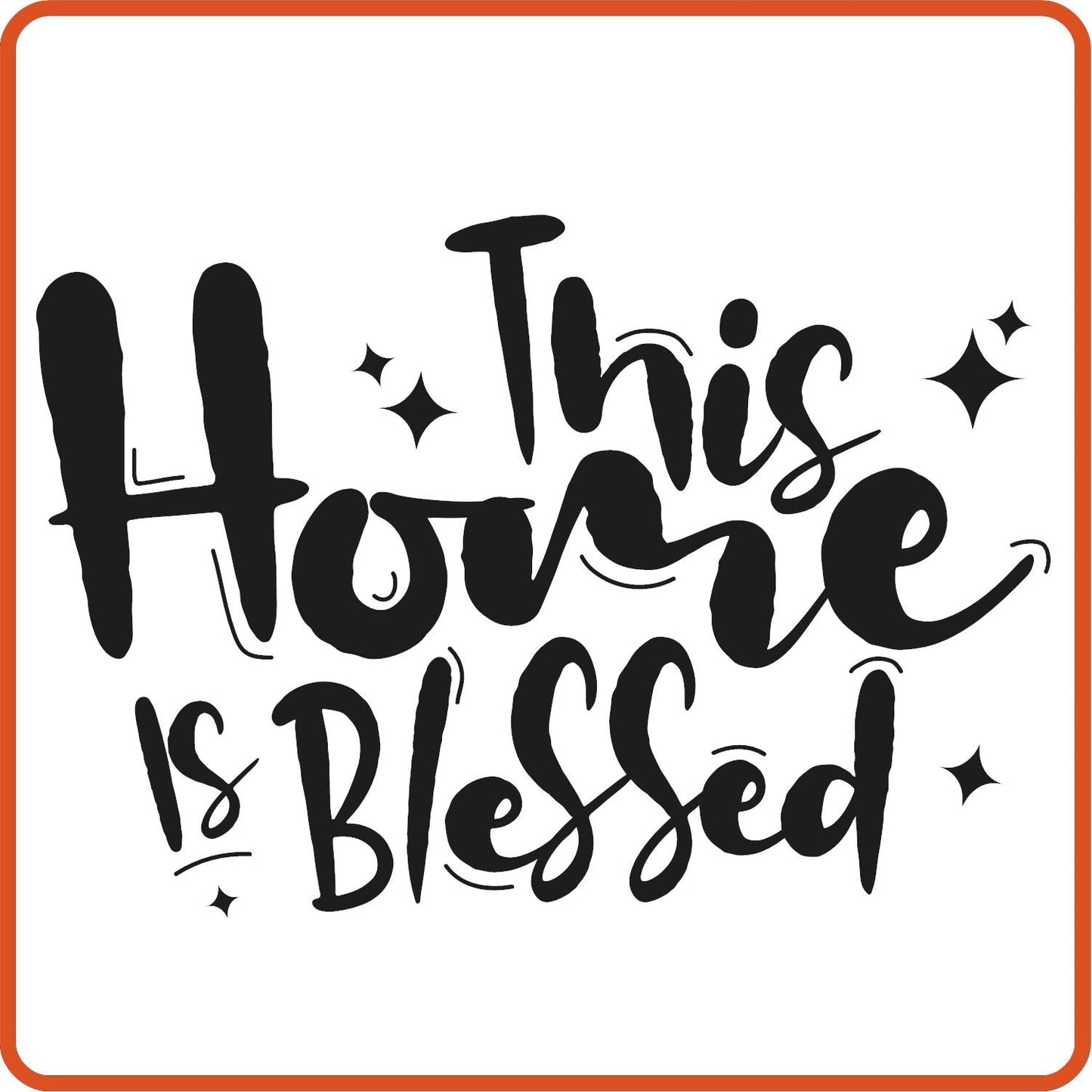 This Home Is Blessed | Home Iron On Decals Patches by SEC Apparel - secapparelonline