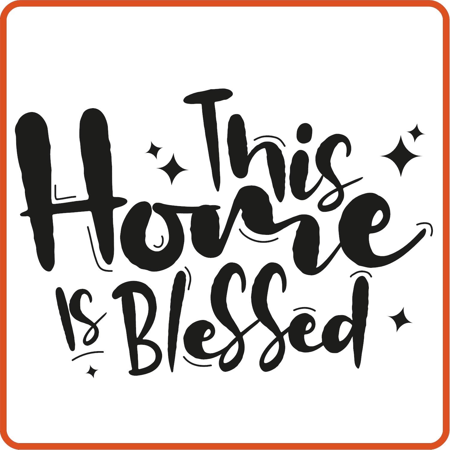This Home Is Blessed | Home Iron On Decals Patches by SEC Apparel - secapparelonline