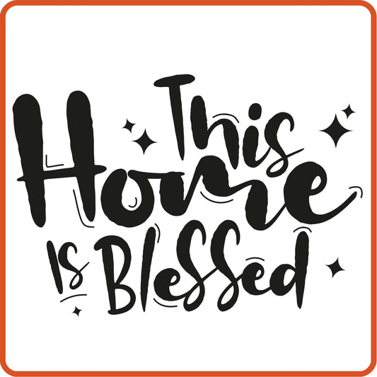 This Home Is Blessed | Home Iron On Decals Patches by SEC Apparel - secapparelonline
