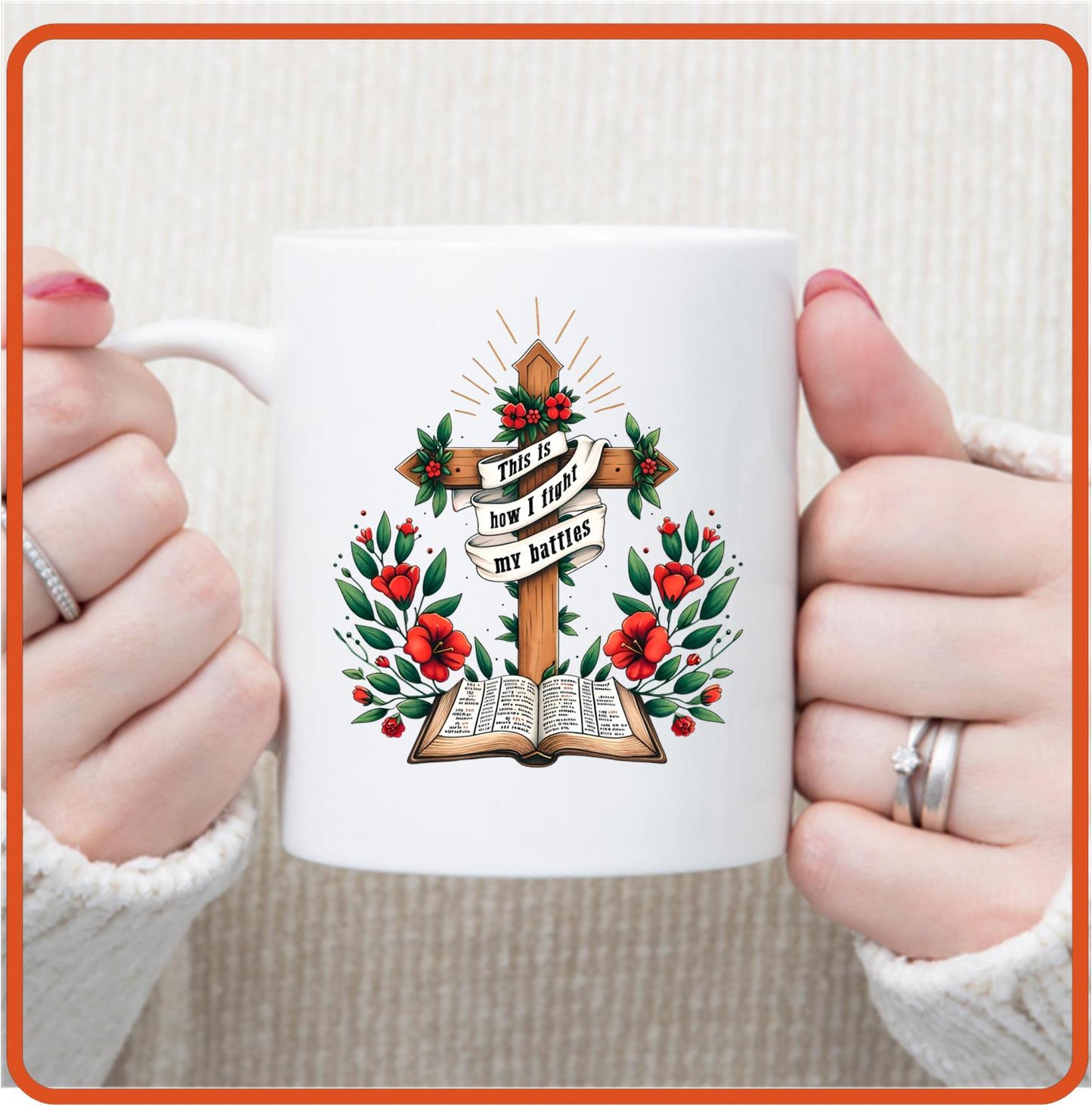 This is how I fight my battles | Christian | Religious Mugs - 11oz Coffee Mug by SEC Apparel - secapparelonline