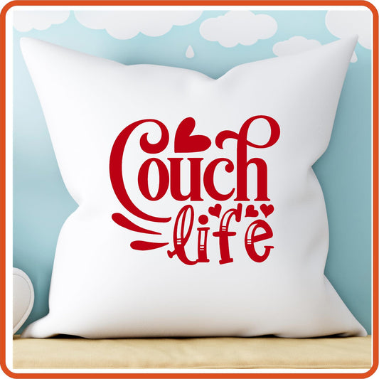 Couch Life | Throw Pillow Covers Only by SEC Apparel