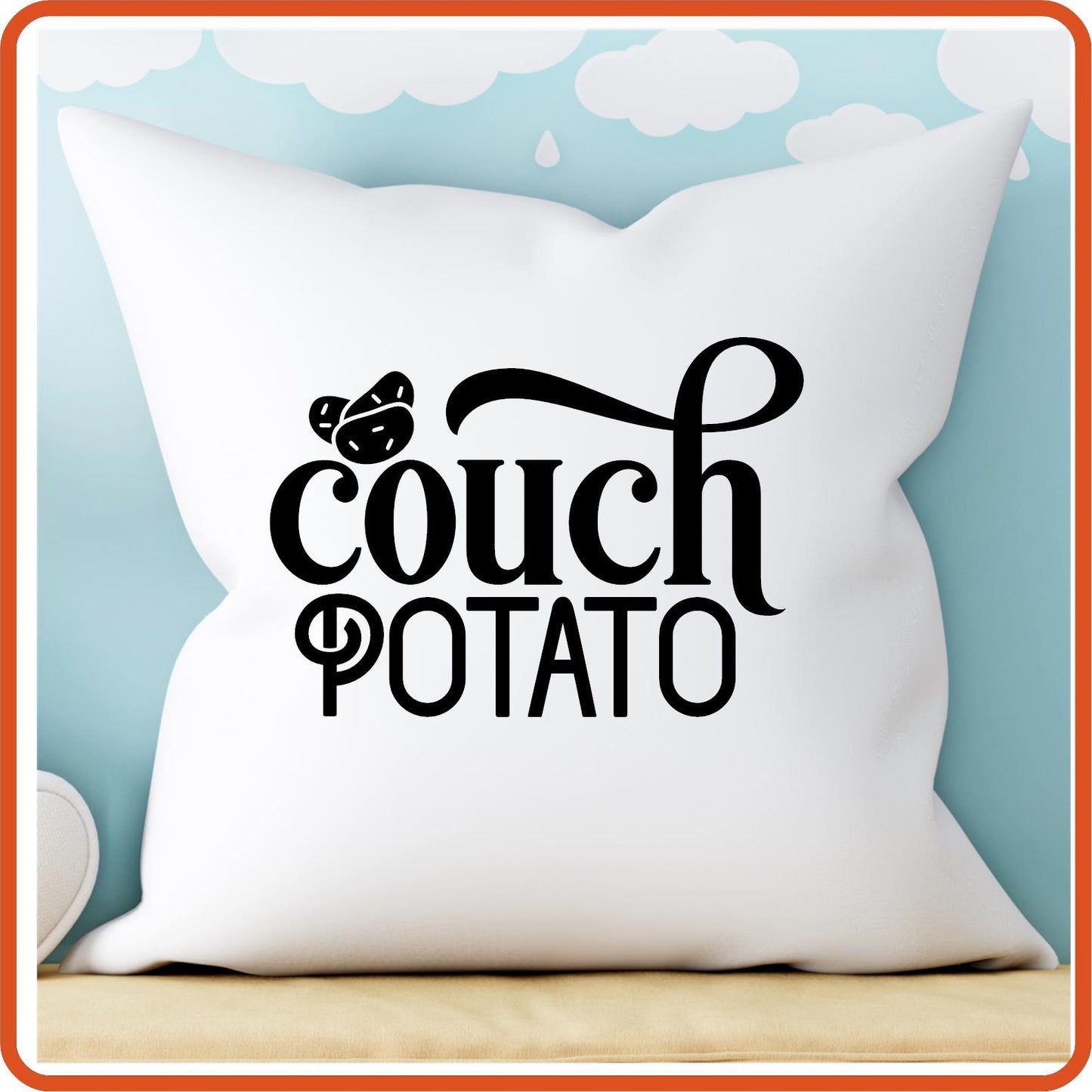 Couch Potato 2 | Throw Pillow Covers Only by SEC Apparel