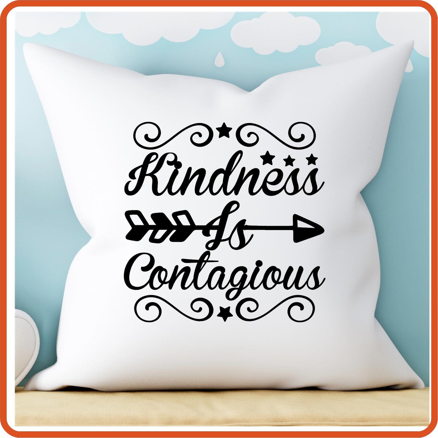 Kindness Is Contagious | Throw Pillow Covers Only by SEC Apparel