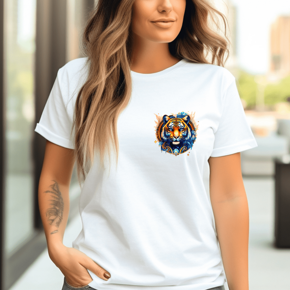 Tiger Iron On Patch Transfers Decals Patches Vinyl for T Shirts Fabric Clothing - secapparelonline