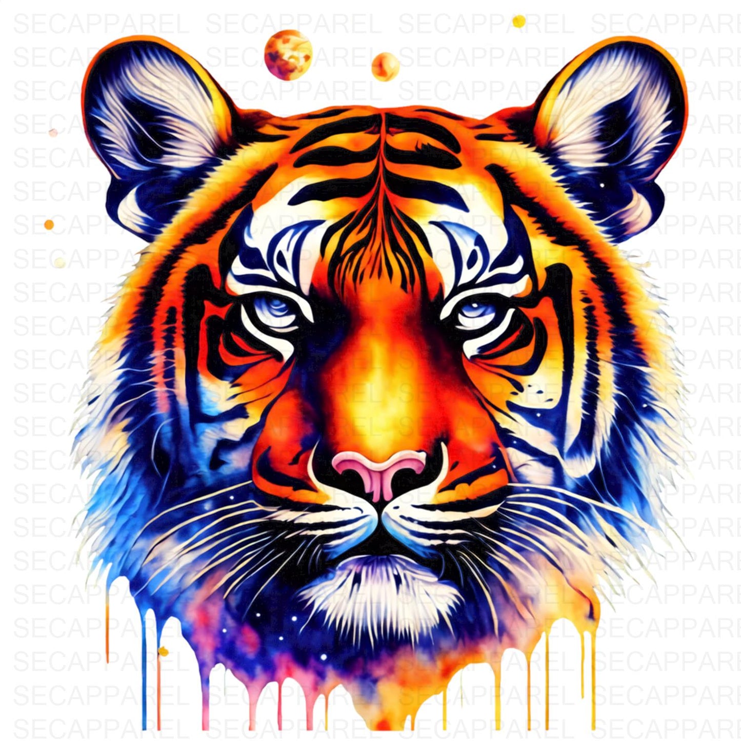 Tiger Iron On Patch Transfers Decals Patches Vinyl for T Shirts Fabric Clothing | SEC Apparel| - secapparelonline