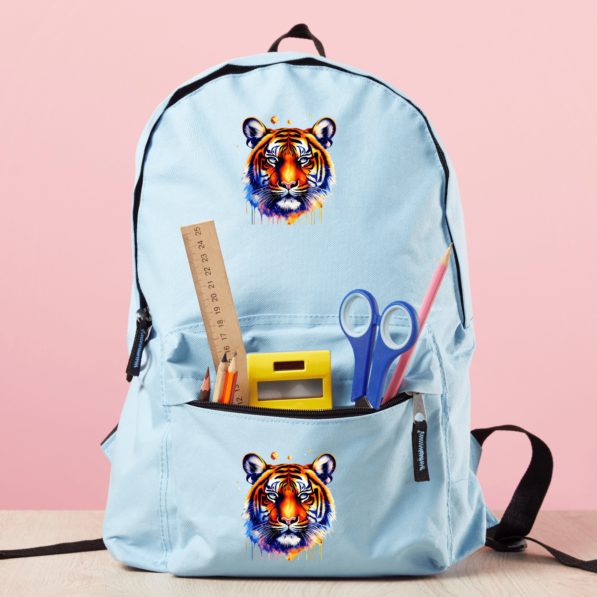 Tiger Iron On Patch Transfers Decals Patches Vinyl for T Shirts Fabric Clothing | SEC Apparel| - secapparelonline