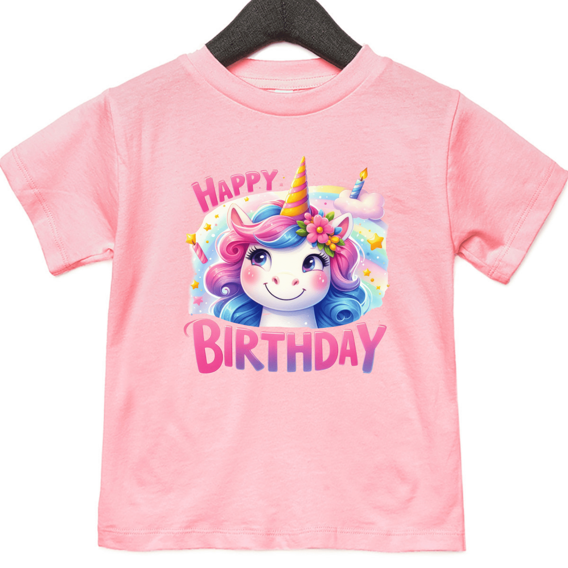 Unicorn Birthday Shirts for Toddler Girls Birthday Party - Choose from 1 to 5yrs - secapparelonline