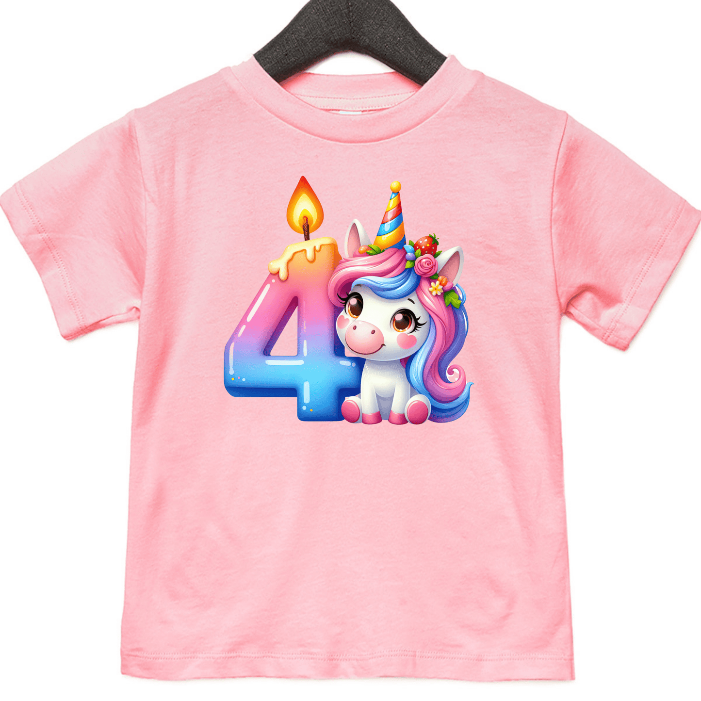 Unicorn Birthday Shirts for Toddler Girls Birthday Party - Choose from 1 to 5yrs - secapparelonline