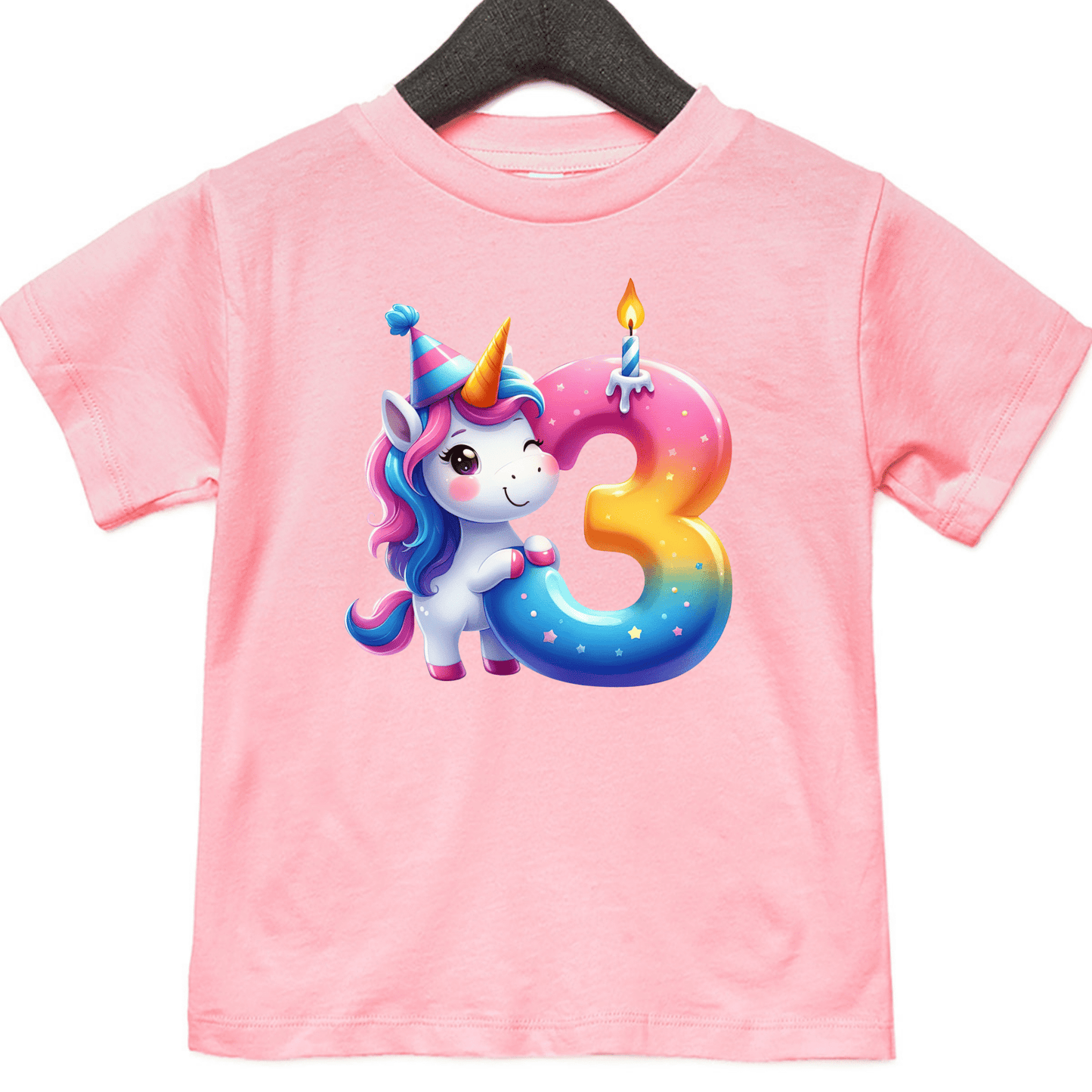 Unicorn Birthday Shirts for Toddler Girls Birthday Party - Choose from 1 to 5yrs - secapparelonline