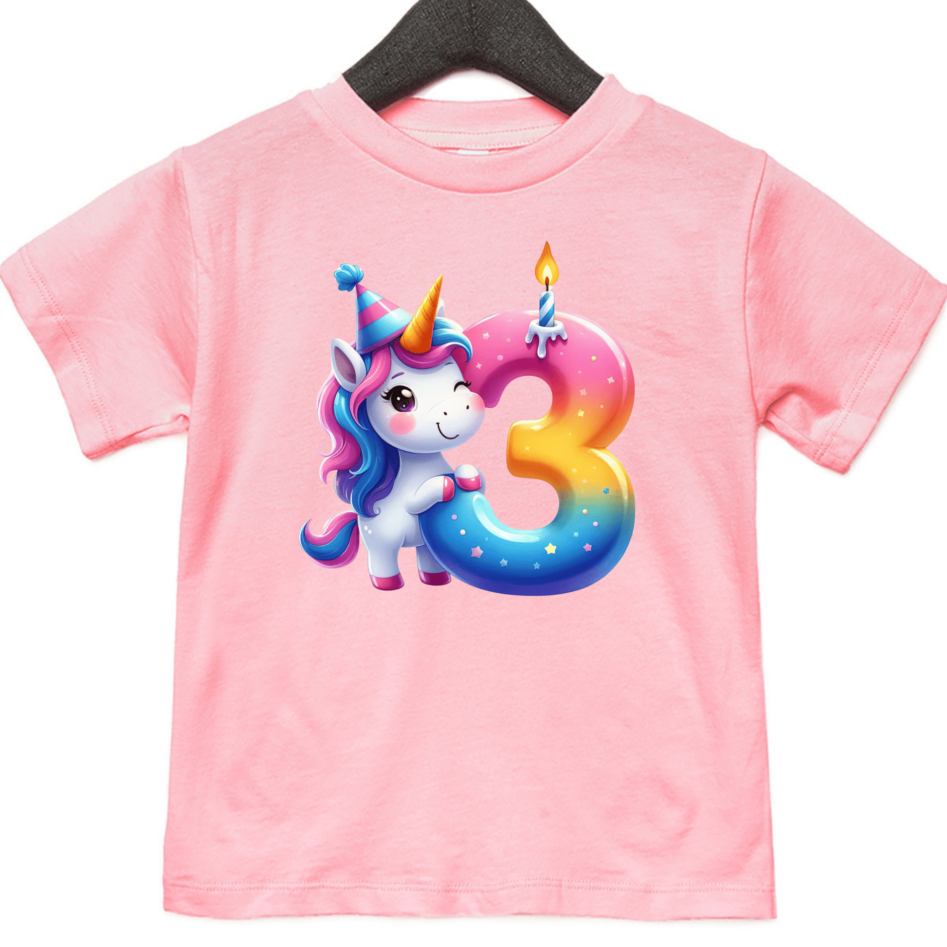 Unicorn Birthday Shirts for Toddler Girls Birthday Party - Choose from 1 to 5yrs - secapparelonline