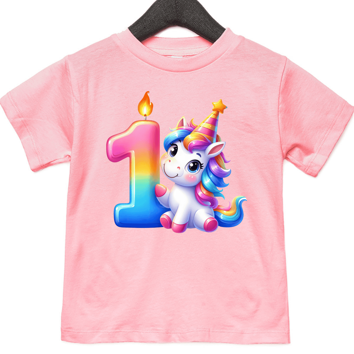 Unicorn Birthday Shirts for Toddler Girls Birthday Party - Choose from 1 to 5yrs - secapparelonline