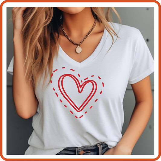 Valentine Graphic T Shirt| Unisex | Valentines Shirts | heart 2 - secapparelonline