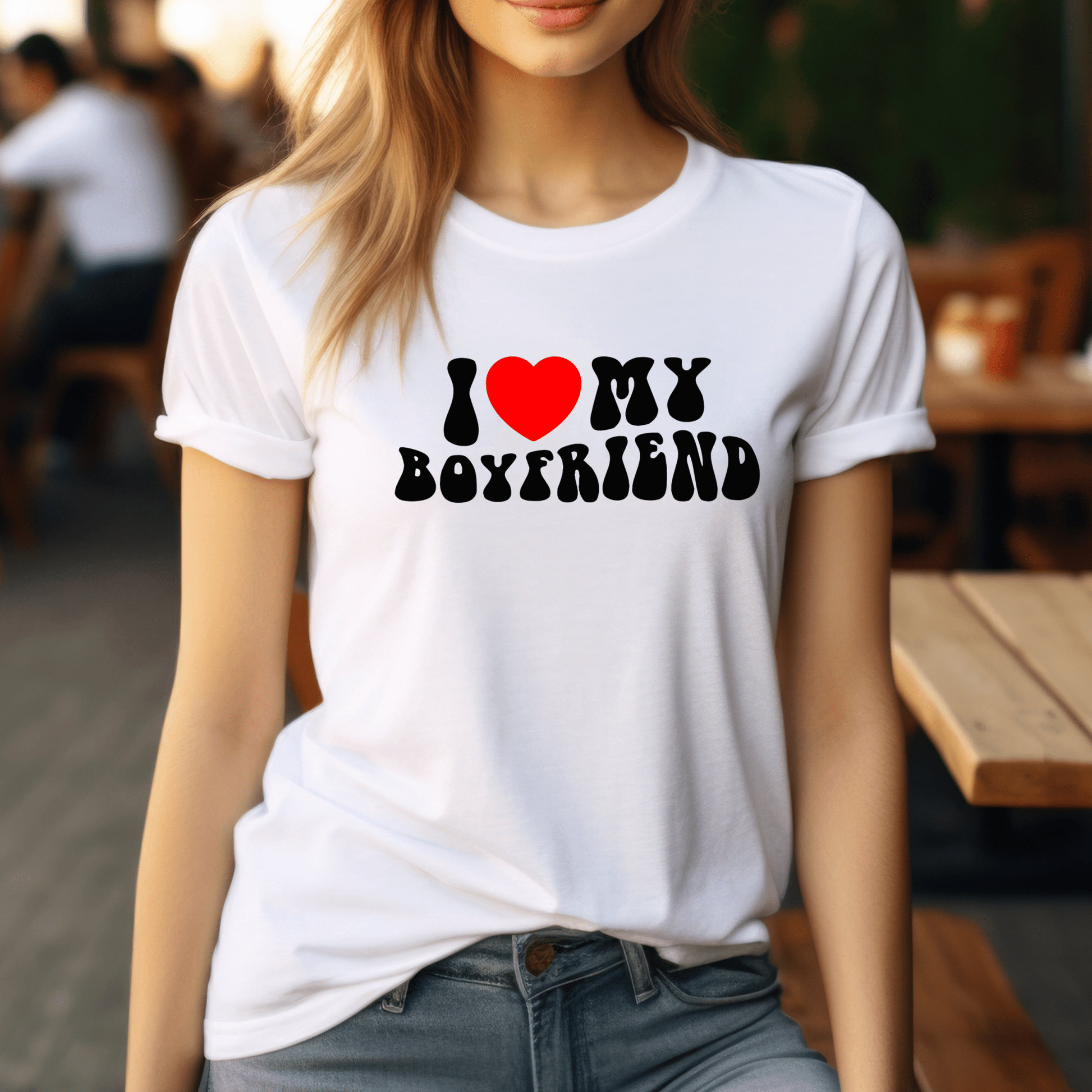 Valentine Graphic T Shirt| Unisex | Valentines Shirts | I Love my boyfriend - secapparelonline