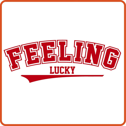Valentine Iron On Decals Patches transfers vinyl for shirts, clothing | SEC Apparel | Feeling Lucky - secapparelonline