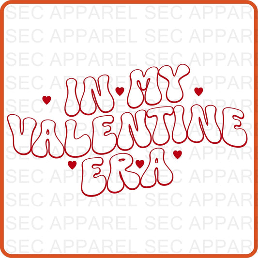 Valentine Iron On Decals Patches transfers vinyl for shirts, clothing | SEC Apparel | In My Valentine Era - secapparelonline