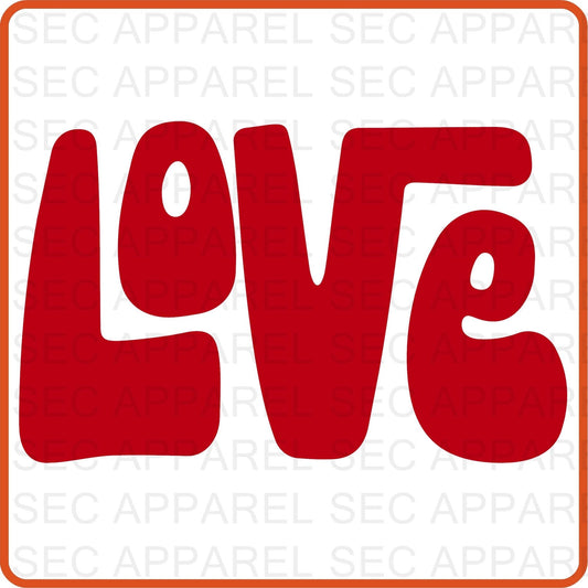 Valentine Iron On Decals Patches transfers vinyl for shirts, clothing | SEC Apparel | Love - secapparelonline