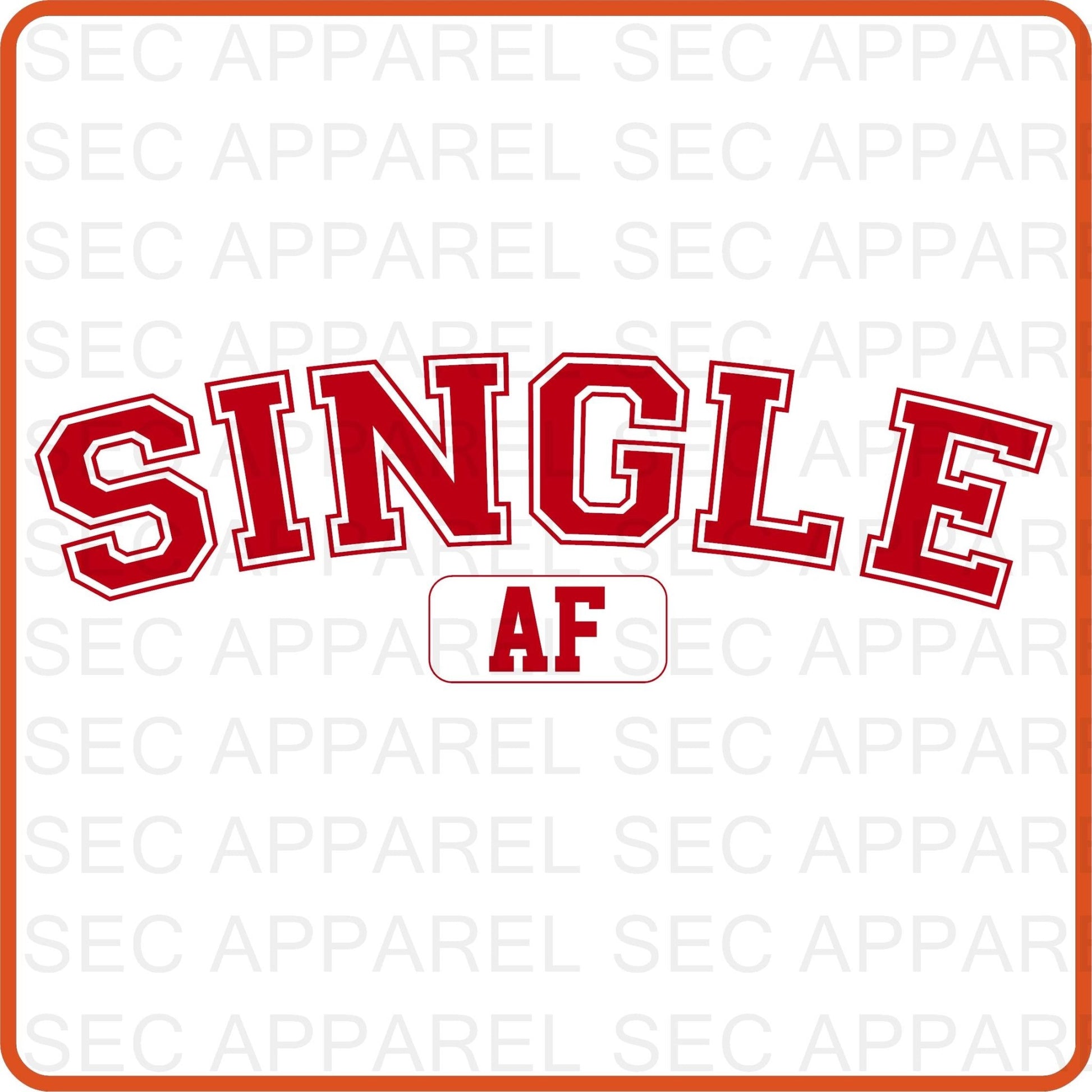 Valentine Iron On Decals Patches transfers vinyl for shirts, clothing | SEC Apparel | Single AF - secapparelonline