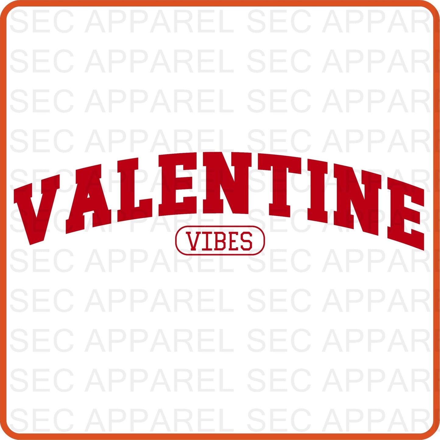 Valentine Iron On Decals Patches transfers vinyl for shirts, clothing | SEC Apparel | Valentine Vibes 1 - secapparelonline