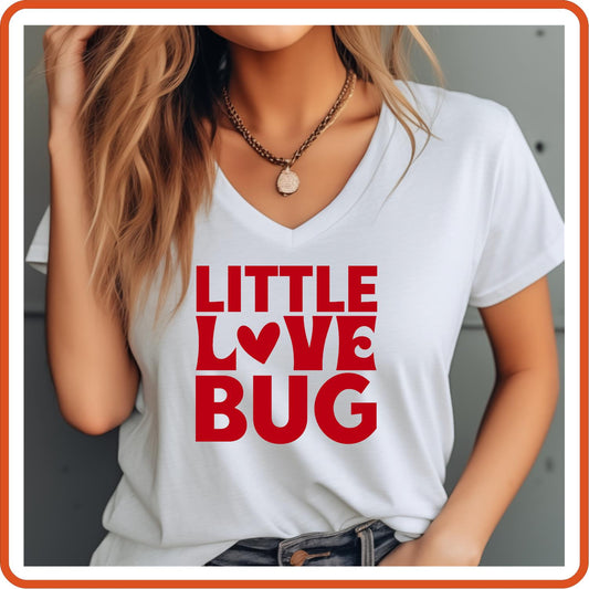 Valentine Graphic T Shirt| Unisex | Valentines Shirts | Little Love Bug