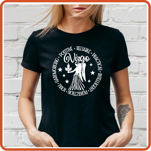 Virgo Zodiac Sign Horoscope Birthday T-Shirt | SEC Apparel - secapparelonline