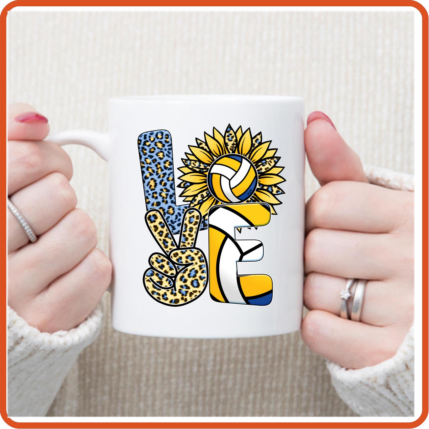 Volleyball Fan Mugs - 11oz Coffee Mug | Sport Fan Mugs | Love Volleyball - secapparelonline